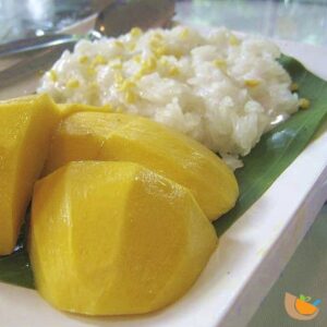 Riz gluant mangue coco